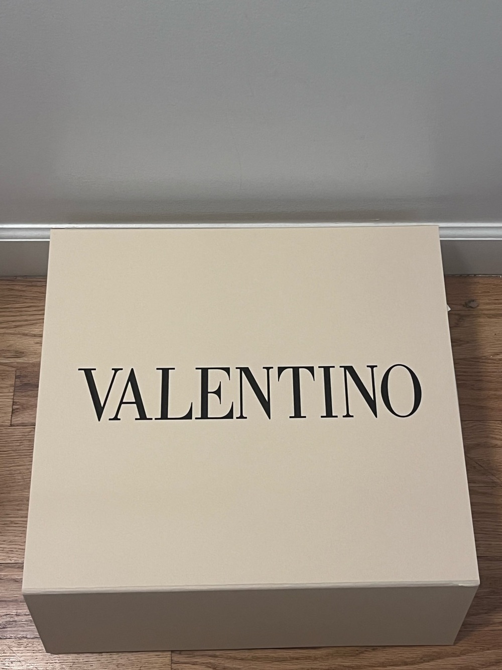 Valentino Cream Box with Black Logo